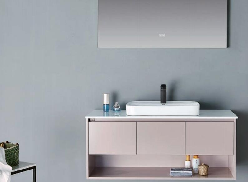 HOAA實(shí)木浴室柜帶長(zhǎng)方形浴室鏡FH-80812