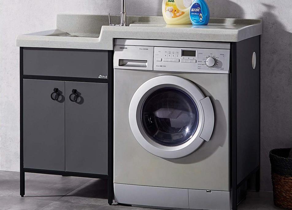 HOAA不銹鋼材質(zhì)1.2米寬洗衣機柜陽臺柜LD3233