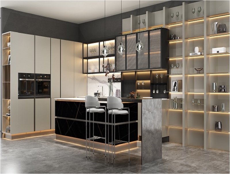 萬格麗不銹鋼櫥柜微巖烤漆系列